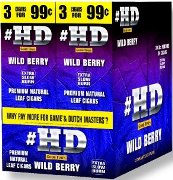 Good Times Foill Fresh HD Wild Berry cigarillos made in USA. 60 x 3 pack. 180 total. Free shipping!