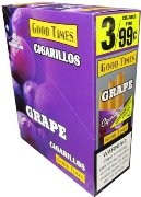 Good Times Foill Fresh Grape cigarillos made in USA. 60 x 3 pack. 180 total. Free shipping!