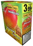 Good Times Foill Fresh Mango Pineapple cigarillos made in USA. 60 x 3 pack. 180 total. Free shipping