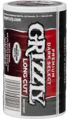 Grizzly Long Cut Premium Dark Select Tobacco made in USA, 4 x 5 can rolls, 680 g total. Ships free!