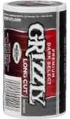 Grizzly Long Cut Premium Dark Select Tobacco made in USA, 4 x 5 can rolls, 680 g total. Ships free!