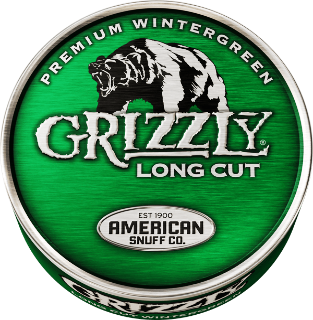 Grizzly Long Cut Wintergreen Chewing Tobacco made in USA. 4 x 5 can rolls, 680 g total. Ships free!