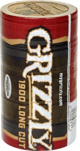 Grizzly 1900 Long Cut Natural Chewing Tobacco made in USA, 4 x 5 can rolls, 680 g total. Ships free!
