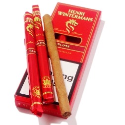 Henri Wintermans Slim Panatelas Cigars made in Holland, 4 x 50 in 5 packs. 200 total.