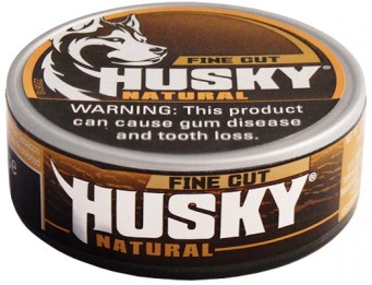 Husky Natural Fine Cut Chewing Tobacco made in USA, 4 x 5 can rolls, 680 g total. Ships free!