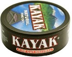 Kayak Fine Cut Natural Chewing Tobacco made in USA, 4 x 5 can rolls. Free shipping!