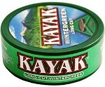 Kayak Long Cut Wintergreen Chewing Tobacco made in USA, 4 x 5 can rolls. Free shipping!