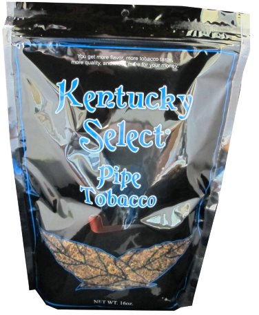 Kentucky Select Blue Pipe Tobacco made in USA. 4 x 453 g Bags. Free shipping!