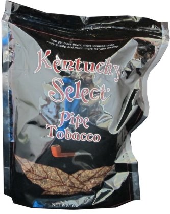 Kentucky Select Full Flavor Pipe Tobacco made in USA. 4 x 453 g Bags. Free shipping!