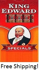King Edward Specials Cigars made in USA, 60 x 5 pack, 300 total. Compare to 960.00 GBP UK Price!