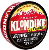 Klondike Cherry Pouches Chewing Tobacco made in USA, 4 x 5 can rolls. Ships free!