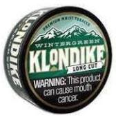 Klondike Long Cut Wintergreen Chewing Tobacco made in USA, 4 x 5 can rolls, 680 g total. Ships free!