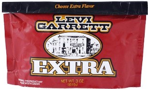Levi Garrett Extra Chewing Tobacco made in USA.  12 x 85 g pouches, 1020 g total. Free shipping!