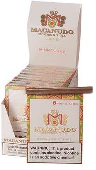 Macanudo Cafe Miniatures Cigarillos made in Dominican Republic. 10 tins x 8 cigarillos. Ships Free!