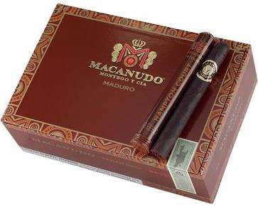 Macanudo Maduro Hampton Court Tube Cigars made in Dominican Republic. Box of 25. Free shipping!