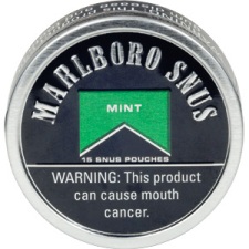 Marlboro Snus Mint Tobacco made in USA, 10 x 5 tins, 15 pouches per tin.