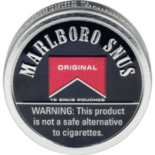 Marlboro Snus Original Tobacco made in USA, 10 x 5 tins, 15 pouches per tin.