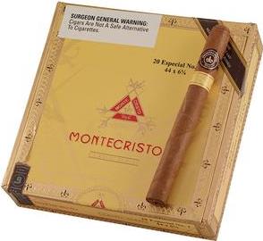 Montecristo Classic Especial No. 1 cigars made in Dominican Republic. Box of 20. Free shipping!