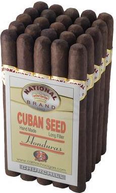 National Brand Churchill Maduro cigars made in Honduras. 3 x Bundles of 25. Free shipping!