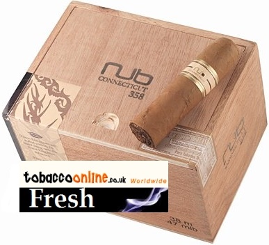 Nub Connecticut 358 cigars made in Nicaragua. Box of 24. Free shipping!