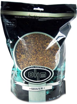OHM Silver Dual Use Pipe Tobacco made in USA. 4 x 16oz bags. Free shipping!