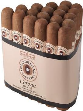 Occidental Reserve Connecticut Corona cigars made in Dom.Republic. 3 x Bundle of 20. Ships Free!