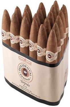 Occidental Reserve Connecticut Torpedo cigars made in Dom.Republic. 3 x Bundle of 20. Ships Free!