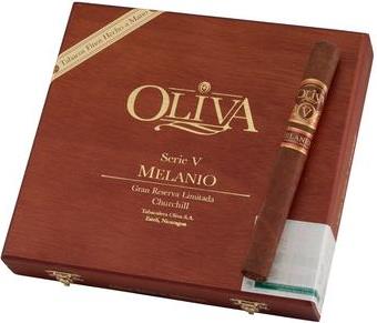 Oliva Serie V Melanio Churchill cigars made in Nicaragua. Box of 10. Free shipping!