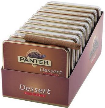 Panter Mignon Dessert Cigars made in Netherlands. 20 x tin of 20 cigarillos, 400 total. Ships Free!