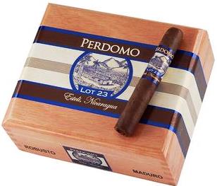 Perdomo Lot 23 Robusto Maduro cigars made in Nicaragua. Box of 24. Free shipping!