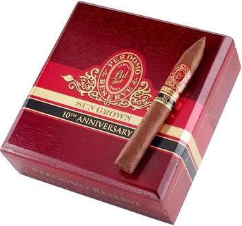Perdomo Reserve 10th Anniversary Sun-Grown Torpedo cigars made in Nicaragua. Box of 25. Ships Free!