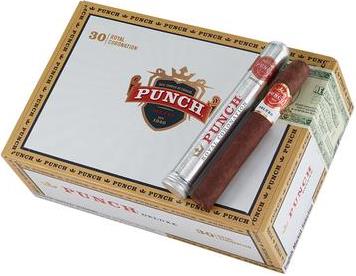 Punch Deluxe Royal Coronation cigars made in Honduras. Box of 30. Free shipping!
