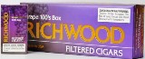 Richwood 100 Grape Filtered cigars made in USA, 4 x 20 packs, 800 total. Free shipping!