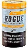 Rogue Honey Lemon 6mg Tobacco Free Nicotine Pouches made in USA. 4 x 5 can rolls. Free shipping.