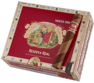 Romeo Y Julieta Reserva Real Twisted Toro cigars made in Dominican Republic. Box of 25. Ships Free!