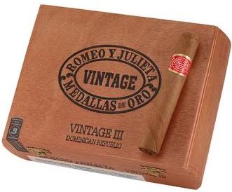 Romeo Y Julieta Vintage No. 3 cigars made in Dominican Republic. Box of 25. Free shipping!
