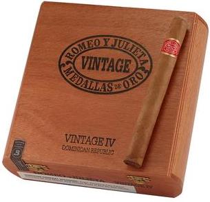 Romeo Y Julieta Vintage No. 4 cigars made in Dominican Republic. Box of 25. Free shipping!