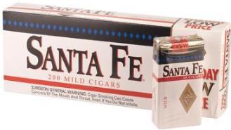 Santa Fe Little Filtered Mild Cigars made in USA. 4 x cartons of 10 packs of 20. Free shipping!