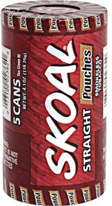 Skoal Straight Pouches Chewing Tobacco made in USA. 5 x 5 can rolls, 580 g total. Ships free!