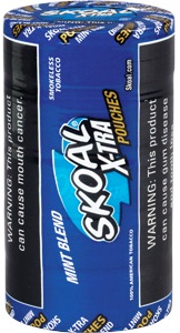 Skoal X-tra Mint Blend Pouches Chewing Tobacco, 5 x 5 can rolls, 580 g total. Ships free!