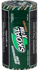 Skoal X-tra Wintergreen Blend Pouches Chewing Tobacco. 5 x 5 can rolls, 580 g total. Ships free!