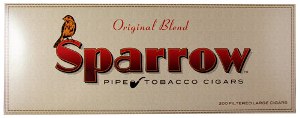 Sparrow Full Flavor Little cigars made in USA. 4 x cartons of 10 packs of 20. Free shipping!