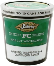 Stokers Fine Cut Wintergreen Snuff Tobacco made in USA. 3 x 340 g tubes. 1020 g total. Free shipping