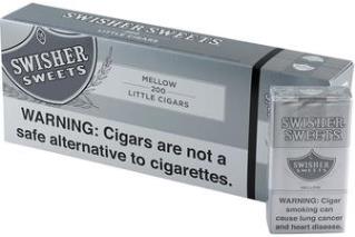 Swisher Sweets Mellow Little Filtered cigars made in Dom. Republic. 4 cartons of 200. Ships Free!