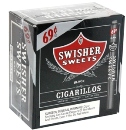 Swisher Sweets Cigarillos Black Box made in USA, 2 x 60ct, 120 Total. Free shipping!