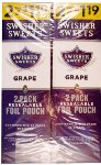 Swisher Sweets Cigarillos Grape Foil Fresh made in USA, 90 x 2 pack, 180 total. Free shipping!