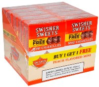 Swisher Sweets Mini Peach Cigars, 20 x 6 Pack, 120 total.