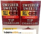 Swisher Sweets Tip Cherry Cigars made in USA, 40 x 5 pack, 200 total.