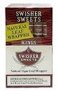 Swisher Sweets Kings Cigars made in USA, 20 x 5 Pack, 100 Total. Free shipping!