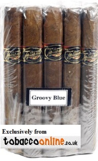 Tatiana Miniature Groovy Blue Cigars made in Dominican Republic. 4 x Bundle of 25, 100 total.
